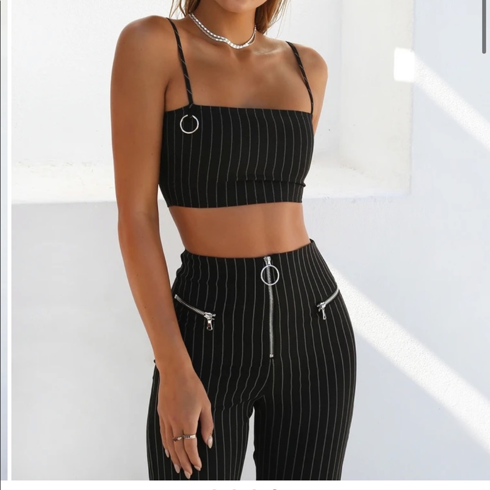 Black Tiger Mist pinstripe set